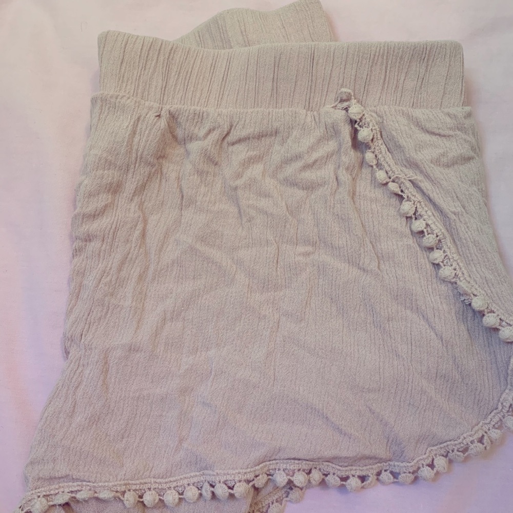 Pink flowy shorts